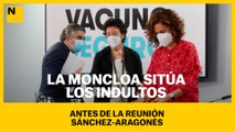 La Moncloa sitúa los indultos antes de la reunión Sánchez-Aragonès