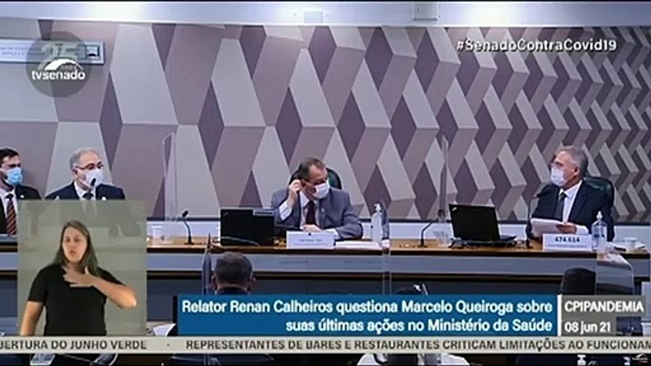 CPI DA COVID (8/6): Ministro da Sáude, Marcelo...