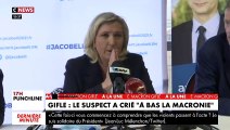 Gifle à Emmanuel Macron - Marine le Pen : 