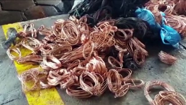 Após apreensão de grande quantidade de fios de cobre, PM acredita que furtos em unidades públicas devem diminuir