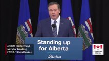 Alberta Premier says sorry for breaking COVID-19 health rules