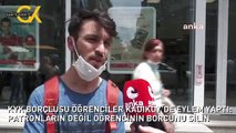 KYK BORÇLUSU ÖĞRENCİLER KADIKÖY’DE EYLEM YAPTI: PATRONLARIN DEĞİL ÖĞRENCİNİN BORCUNU SİLİN