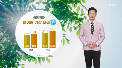 [날씨] 내일 올여름 가장 더워...자외선 '매우 높음' 주의 / YTN