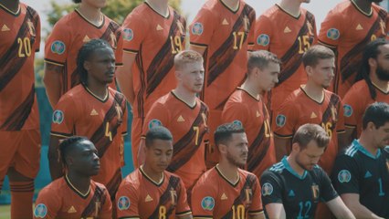 Les Diables Rouges ont posé pour leur photo officielle avant l'Euro (images RBFA)