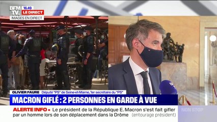 Olivier Faure (PS): "Quand on attaque le président de la République, quand on le gifle, c'est la République que l'on gifle"