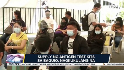 Bilang ng mga turistang bumibisita sa baguio, tumataas; Supply ng antigen test kits sa Baguio, nagkukulang na
