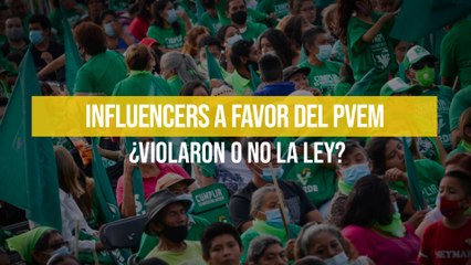 Influencers a favor del PVEM ¿violaron o no la ley?
