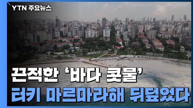 터키 앞바다 뒤덮은 '바다 콧물'...지구 온난화 재앙? / YTN