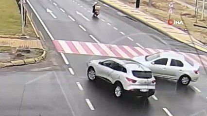 Aksaray’da yaşanan kazalar MOBESE kameralarında