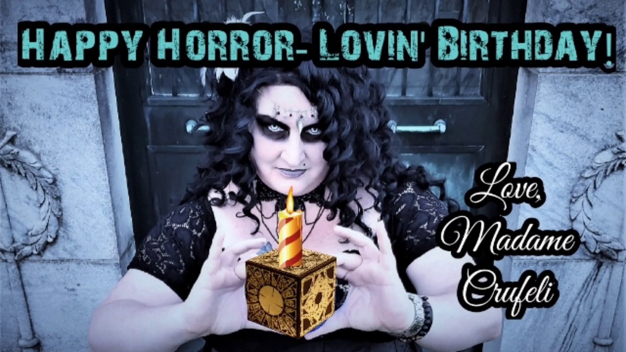 Happy Birthday Horror Fan! Horror Themed Birthday Greeting - video