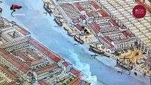 Ostia Antica, ritrovate nel Tevere tre colonne di marmo