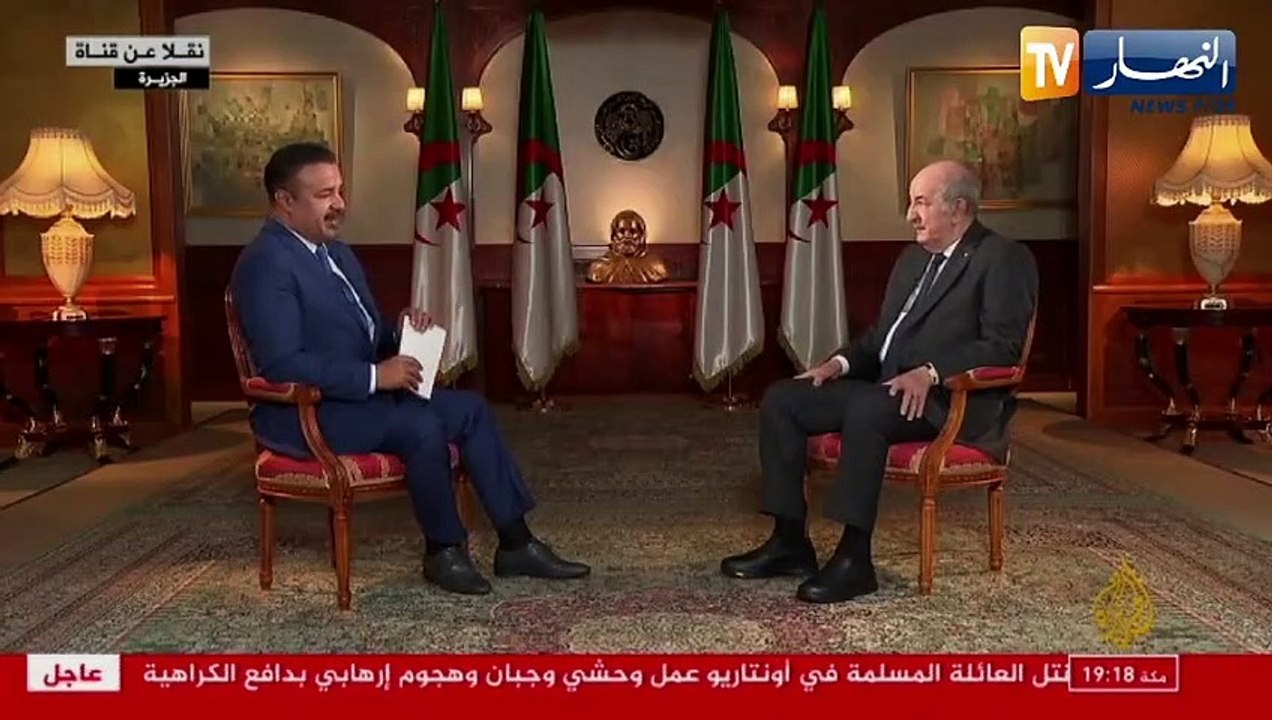 الرئيس تبون:  لسنا نحن من لدينا مشكل مع المغرب ولكن المغرب من لديه مشكل معنا موقفنا ثابت ولم يتغير من الصحراء الغربية ولا نقبل بالأمر الواقع مهما كانت الظروف