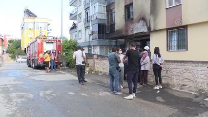 Bir evde meydana gelen patlamanın ardından çıkan yangında bir kişi yaralandı