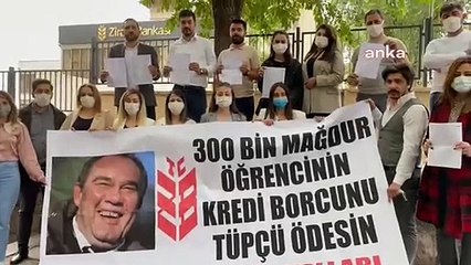 CHP Ankara Gençlik Kolları üyeleri: "300 bin mağdur öğrencinin kredi borcunu tüpçü ödesin"