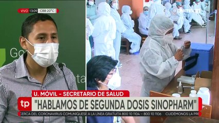 Gobernación cruceña habla de la aplicación de las dosis Sinopharm