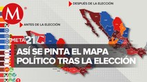 ¿Cómo quedaría el mapa político tras las elecciones, según los resultados del PREP_