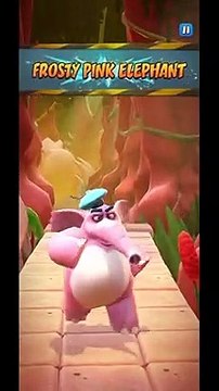 Frosty Pink Elephant Boss Fight Gameplay - Crash Bandicoot: On The Run!