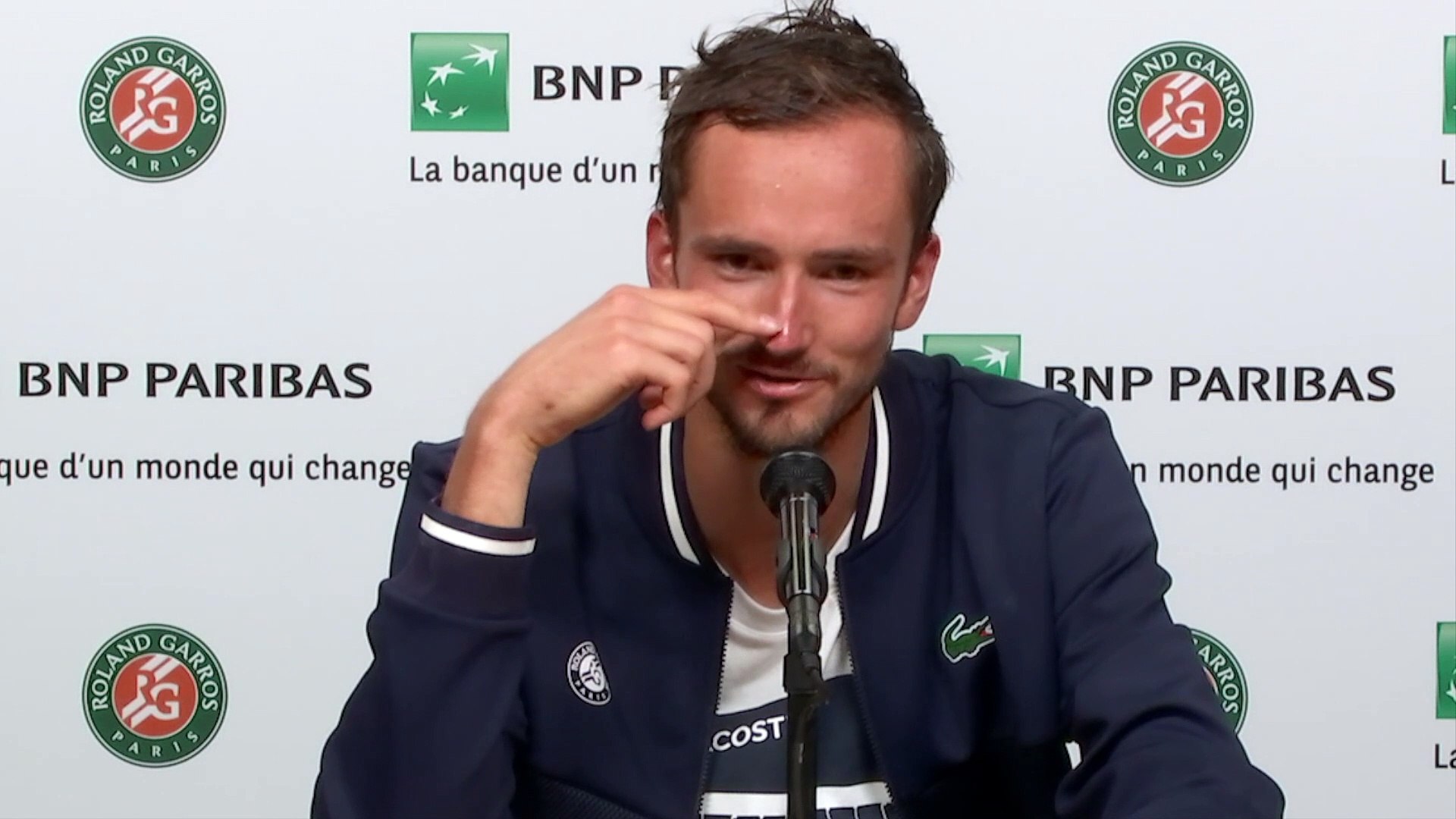 Roland-Garros 2021 - Daniil Medvedev : "Roland Garros preferred Amazon to  people (...) where is the Amazon money" - Vidéo Dailymotion