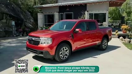 Maverick- Ford lança picape híbrida nos EUA que deve chegar por aqui em 2022