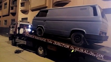 t3 volkswagen لحضة وصول الوحش الالماني إلى مدينة مراكش