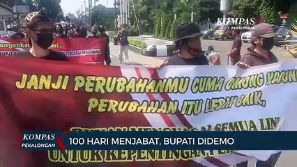 100 Hari Menjabat, Bupati Pemalang Didemo