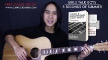 Girls Talk Boys 5 Seconds Of Summer Guitar Tutorial Lesson Tabs   Chords   StudioEasy   Cover