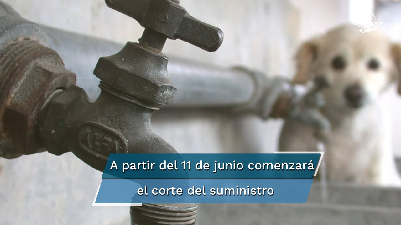 Anuncian recorte de agua para el fin de semana en el Valle de México