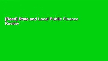 [Read] State and Local Public Finance  Review