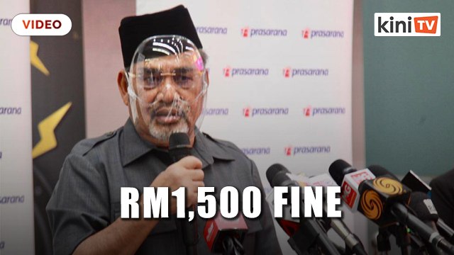 Tajuddin fined RM1,500 for not wearing face mask at press conference