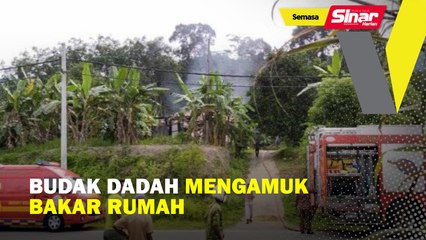Budak dadah mengamuk bakar rumah