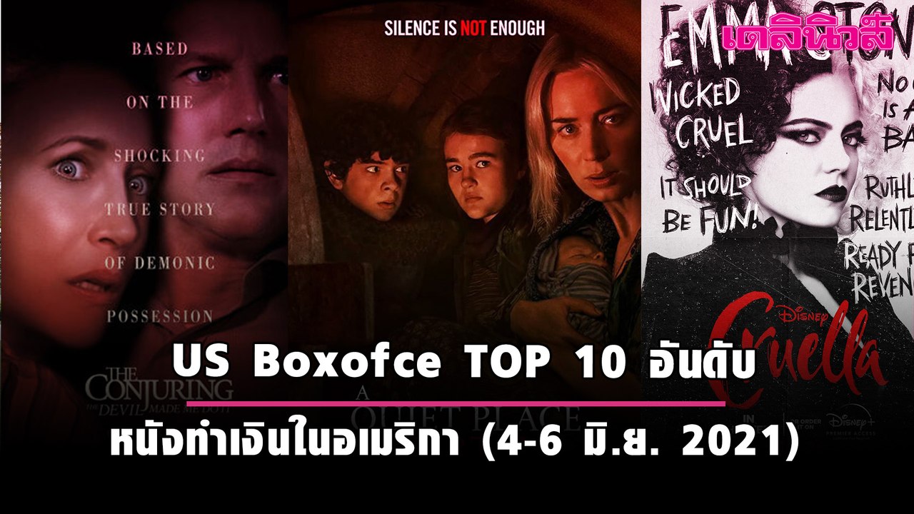 US Boxoffice TOP 10 อันดับหนังทำเงินในอเมริกา (4-6 มิ.ย. 2021)