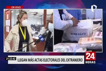 Jefe de la ODPE Lima Centro indicó que solo falta llegar actas electorales de Iquique, Sao Paulo y Caracas