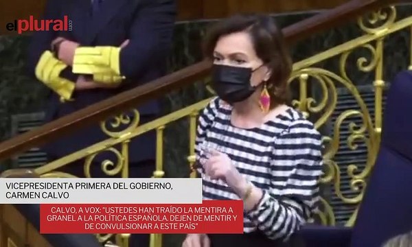 Calvo, a Vox: Ustedes han traído la mentira a granel a la política española. Dejen de mentir y de convulsionar a este país
