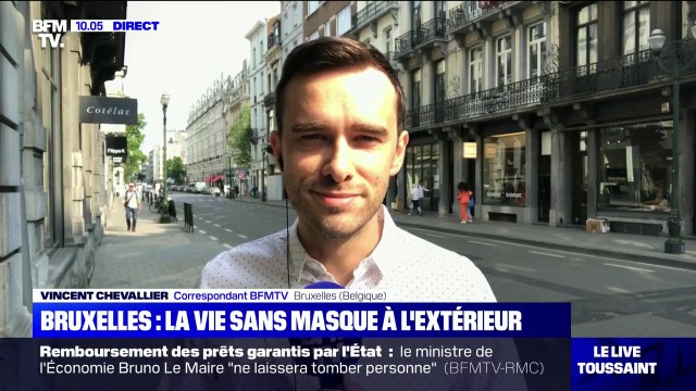 Le masque n'est désormais plus obligatoire à l'extérieur à Bruxelles