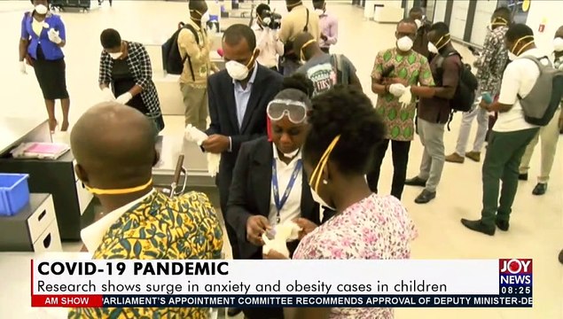 Covid-19 Pandemic Research shows surge in anxiety and obesity cases in children - AM Show on JoyNews (9-6-21)