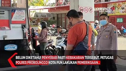 Warga Panik Motor Tiba-Tiba Terbakar di SPBU