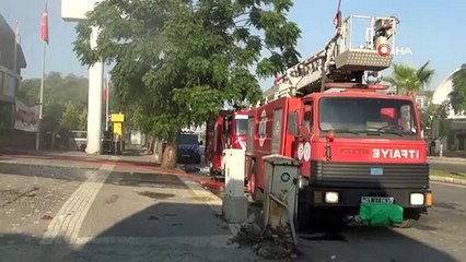 Antalya'da zincir markette yangın paniği
