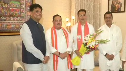 Download Video: Jitin Prasada meets BJP national president JP Nadda