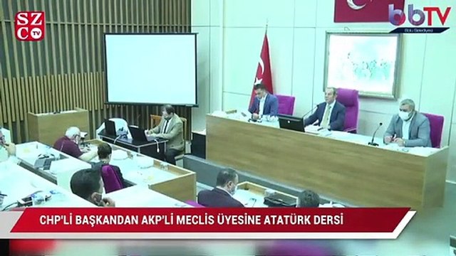 CHP'li başkandan AKP'li meclis üyesine Atatürk dersi
