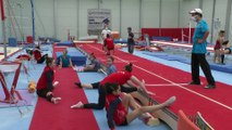 İZMİR - Milli cimnastikçiler Tokyo Olimpiyatları'nda madalya kovalayacak
