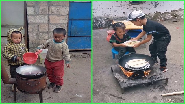 Perfectly ! Rural life little chef Cooking food 조리 クック They'll get better life in future