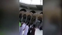 Kabe'de şaşkınlık veren görüntü!