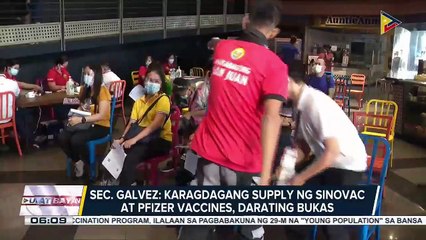 Video herunterladen: Suplay ng bakuna kontra COVID-19, magiging normal muli ngayong buwan ayon kay Vaccine czar Sec. Galvez; Sec. Dizon, tiwalang maaabot ng PHL ang 500-k daily average vaccination