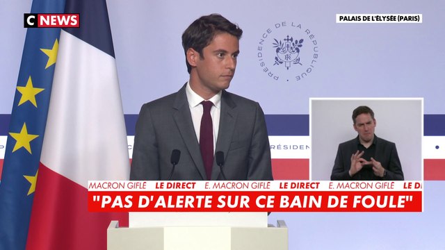 Gabriel Attal : «Il y a un souhait du Président de la République d'avoir des contacts les plus directs possible»
