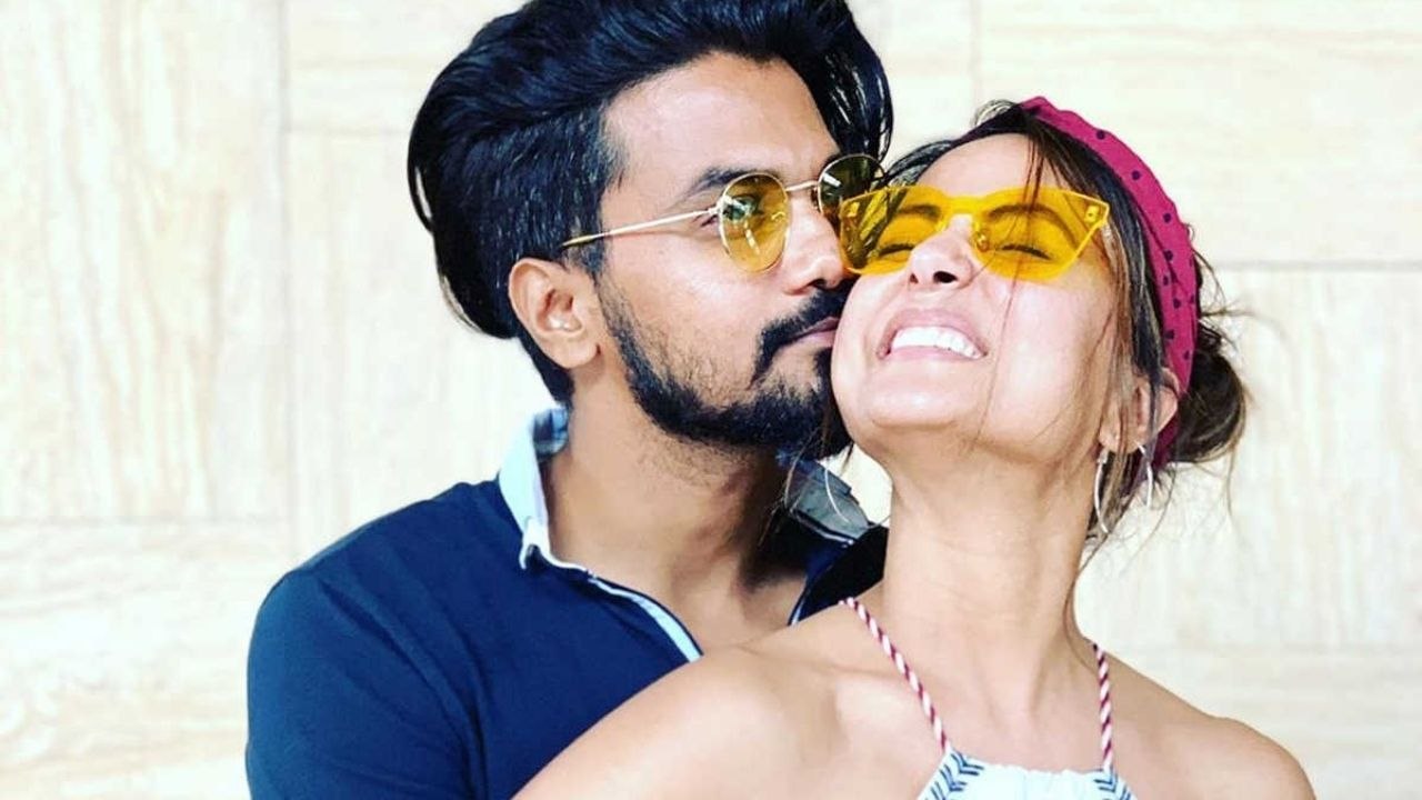 Hina Khan के BF Rocky Jaiswal ने Actress के लिए Barish Ban Jana Song पर बनाई Reel | FilmiBeat