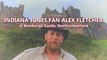 Harrison Ford fan Alex Fletcher at Bamburgh Castle as filming of new Indiana Jones movie takes place