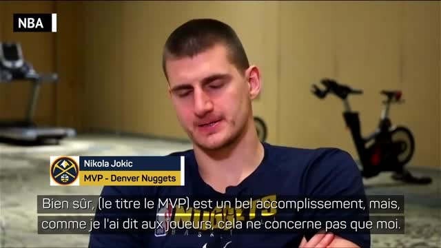 Nuggets - Jokic : Le titre de MVP est un bel accomplissement