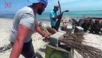 Activists Use Palm Branches and Concrete to Make Reefs for Tunisia’s Polluted Seas