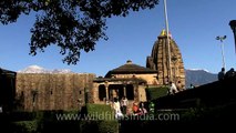 Baijnath Shiv temple, Himachal and lovely forested mountains beyond