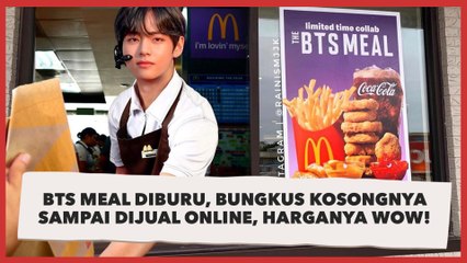 BTS Meal Diburu, Bungkus Kosongnya sampai Dijual Online, Harganya Wow!